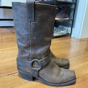 Frye Leather Harness Boots Size 8M
